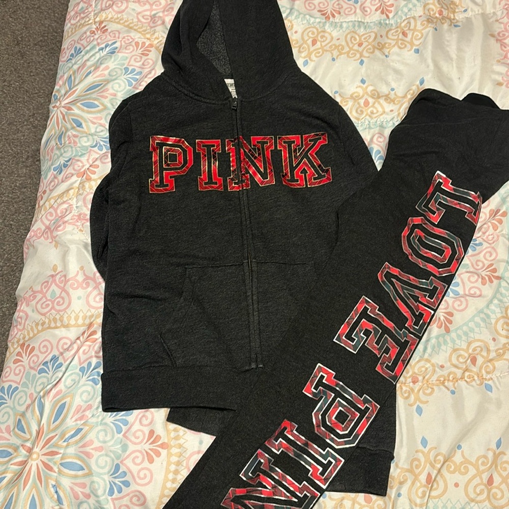 VS legging and full zip hoodie set